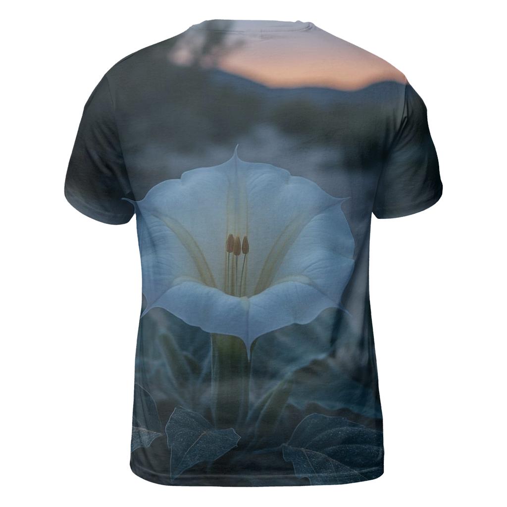 Desert Evening Bloom Of Sacred Datura custom all-over print shirts