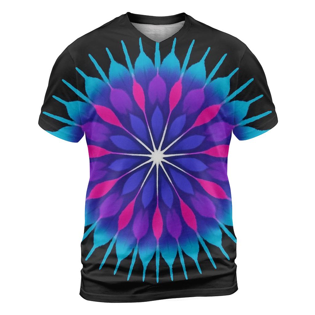 Mandala Pulsar Sunburst designer pattern shirts