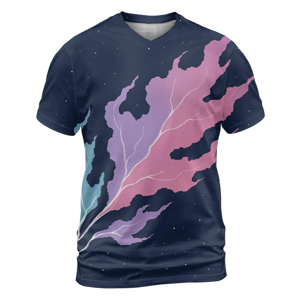 Nebula Filament Bouquet Scatter trendy printed shirt styles