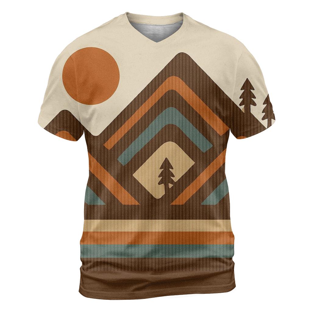 Brown Corduroy Mountain Bands custom all-over print shirts