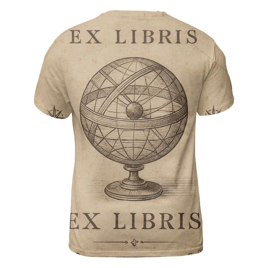 Antique Star Atlas Bookplate Design creative print fashion shirts