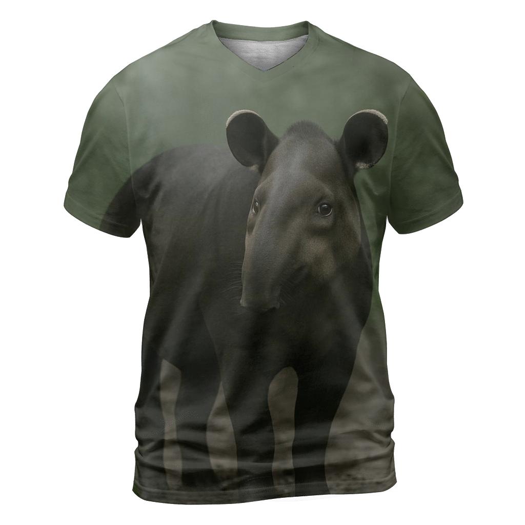 Rainforest Canopy Pause Baird Tapir creative print fashion shirts