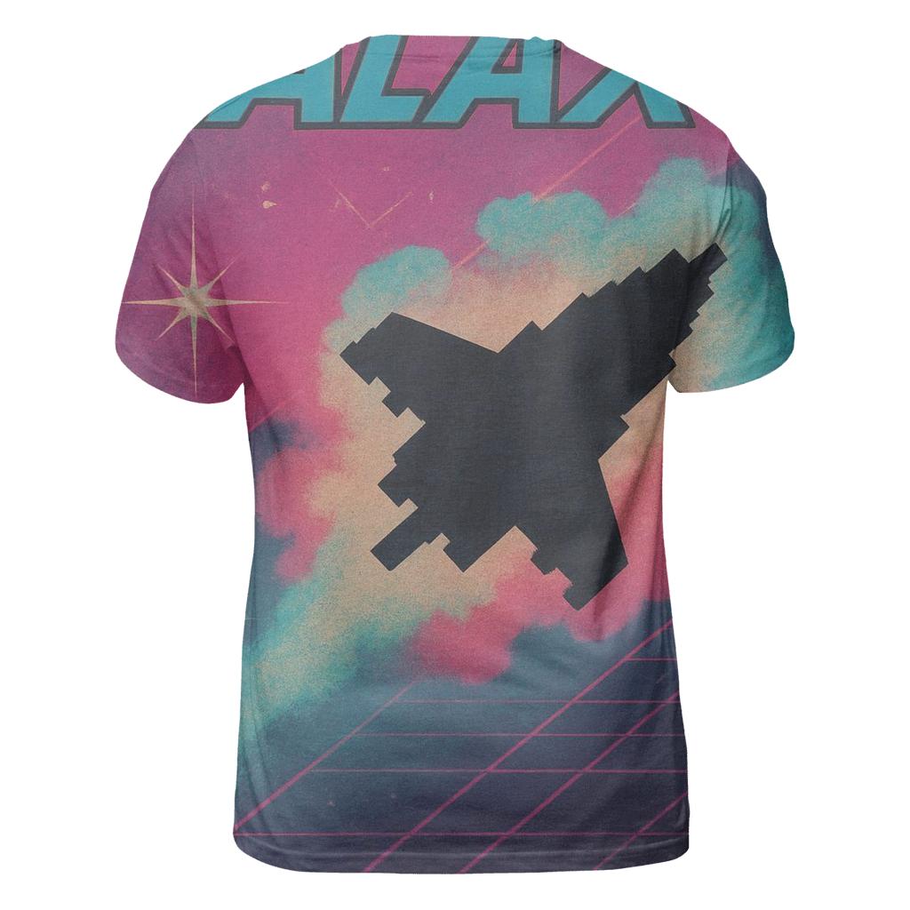 Retro Arcade Nebula Cabinet Art designer pattern shirts
