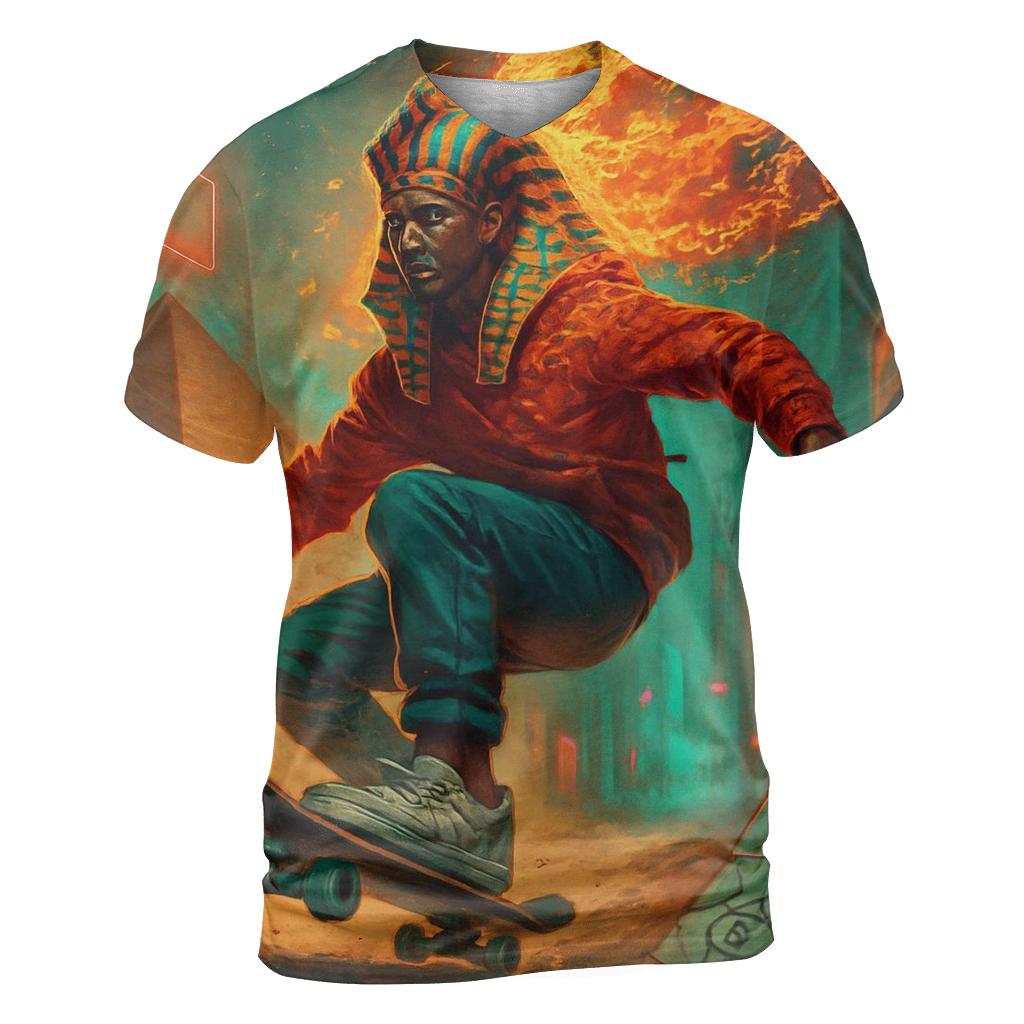 Skateboard Pharaoh Mirage creative print fashion shirts