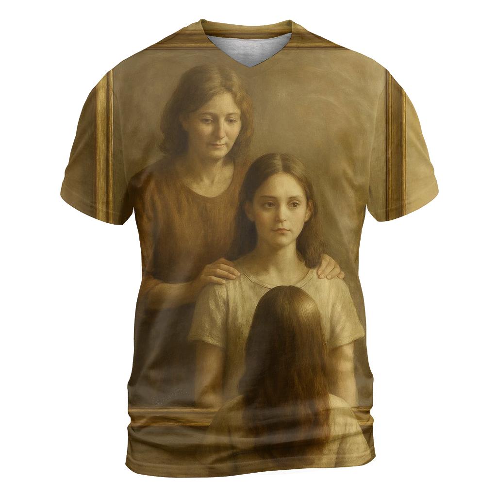 The Two Mirrors Of Becoming Who I Am Through Her Love trendy printed shirt styles