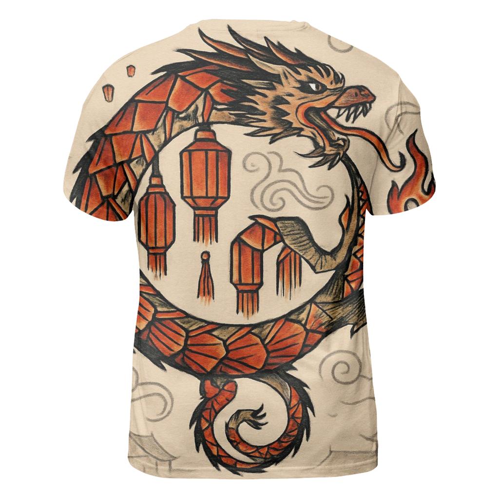 Ouroboros Lantern Festival Loop designer pattern shirts