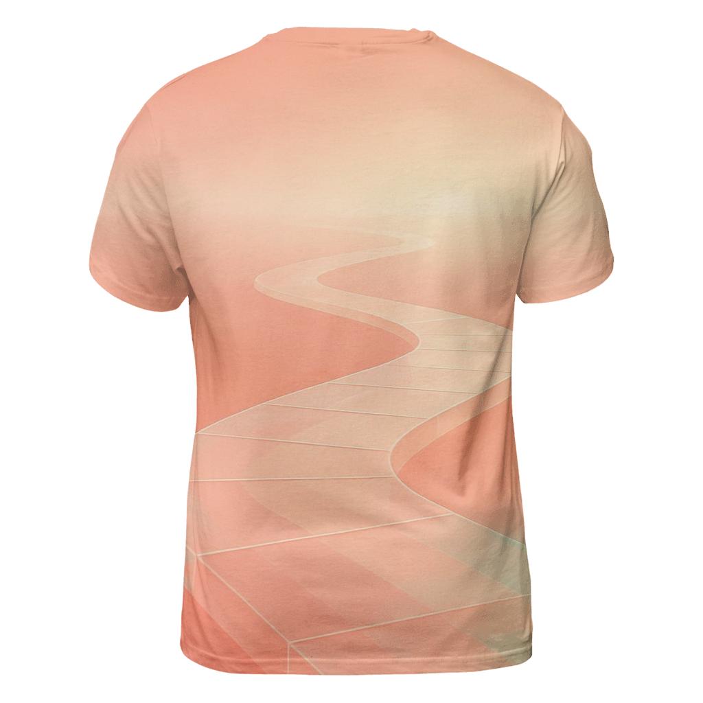 Prism Pathway artistic all-over print tops