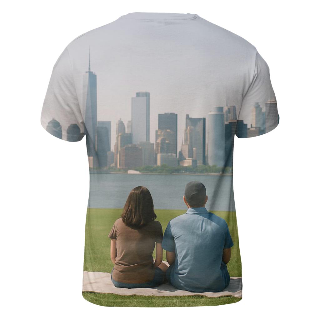 Summer Haze From Governors Island With Picnic Quiet vibrant all-over design tees