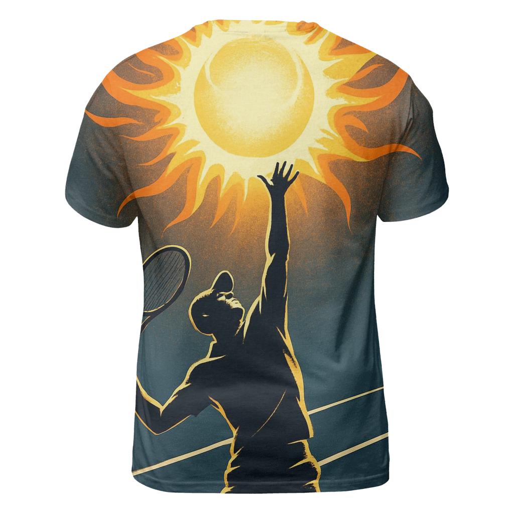 Tennis Serve Solar Flare artistic all-over print tops