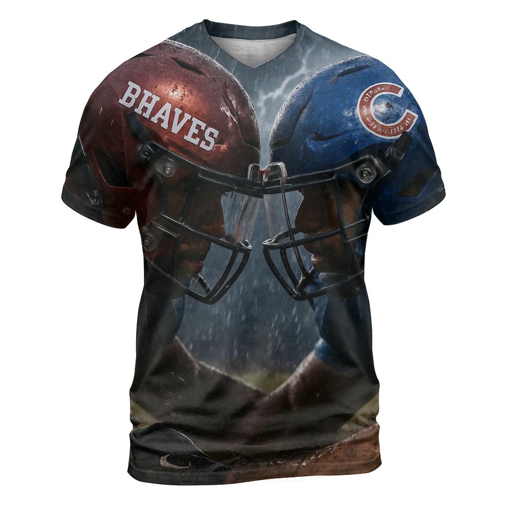 Rainstorm Helmet Reflection Duel creative print fashion shirts
