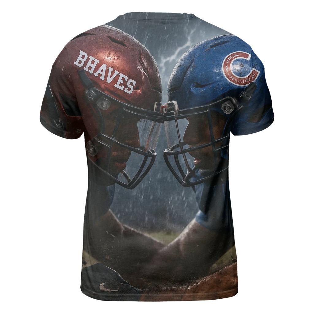 Rainstorm Helmet Reflection Duel creative print fashion shirts