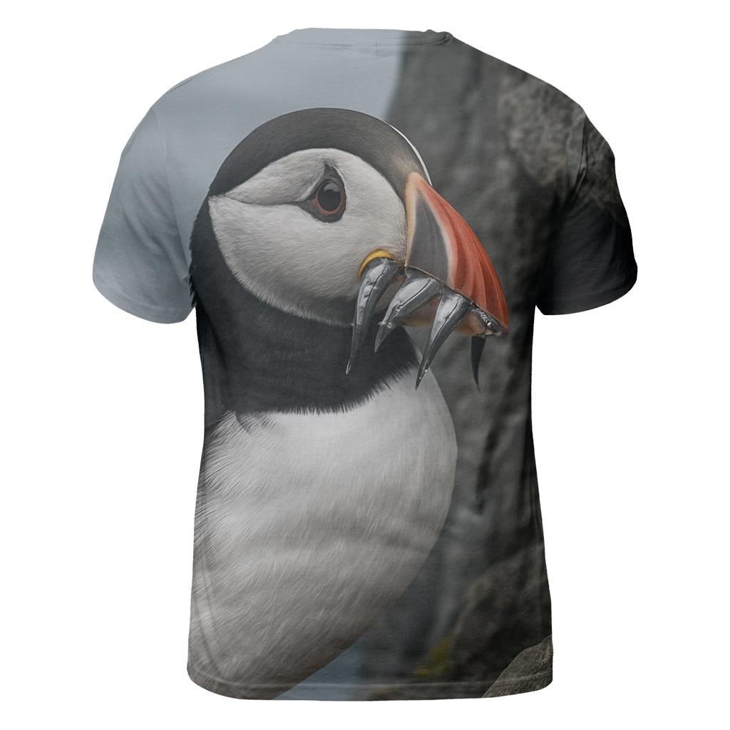 Basalt Cliff Nursery Atlantic Puffin statement graphic shirts