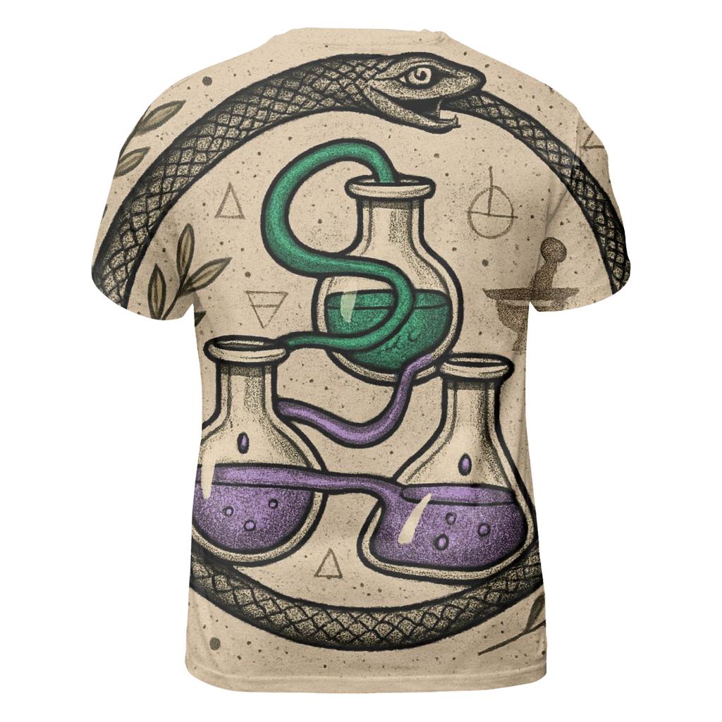 Ouroboros Garden Of Alchemical Vials custom all-over print shirts