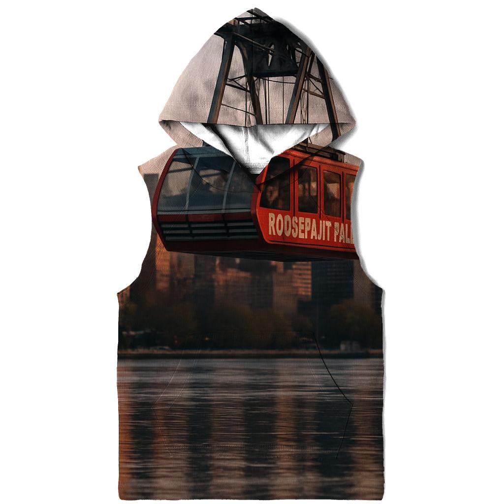 First Light Over Roosevelt Island Tramway zip-up hoodies