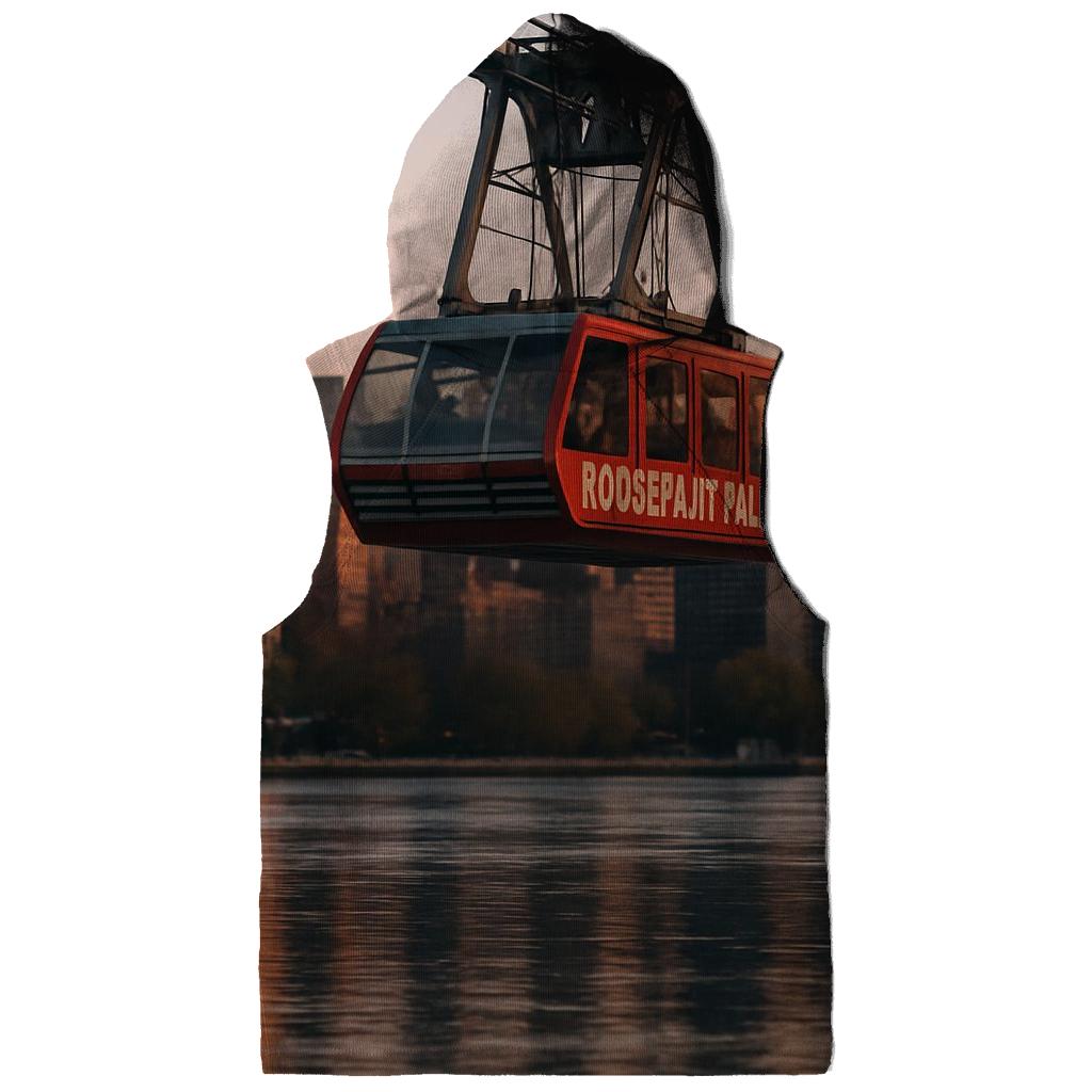 First Light Over Roosevelt Island Tramway zip-up hoodies