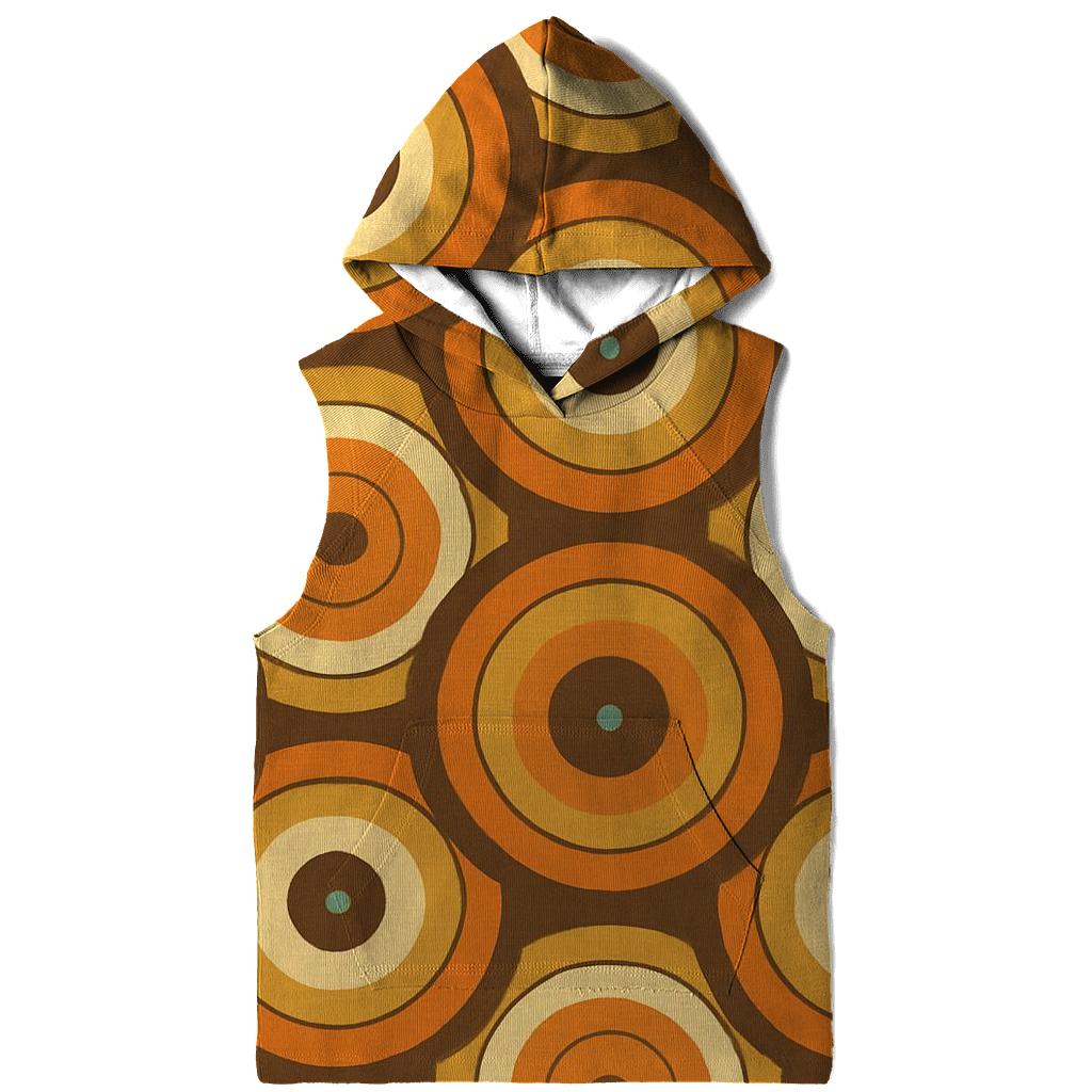 Tangerine Vinyl Record Rings lightweight hoodies