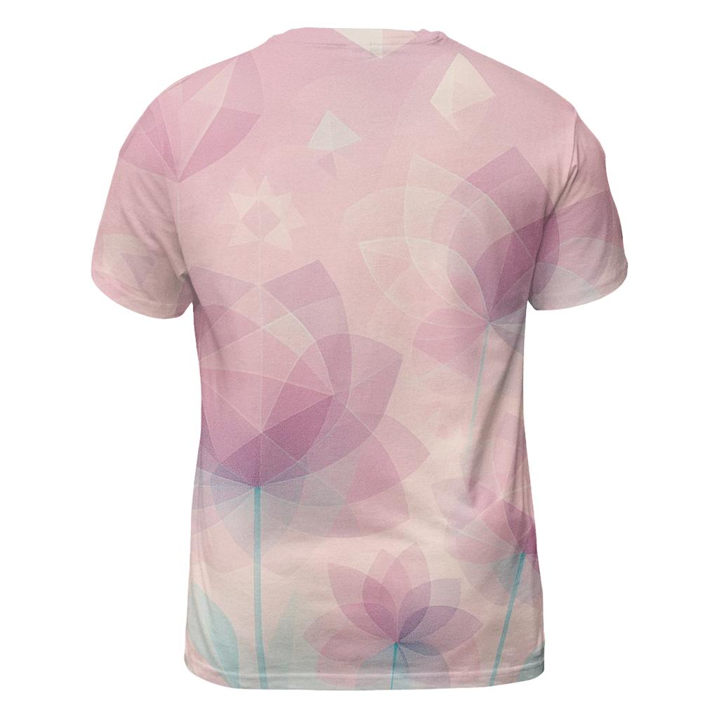 Quantum Garden Geometric Bloom designer pattern shirts