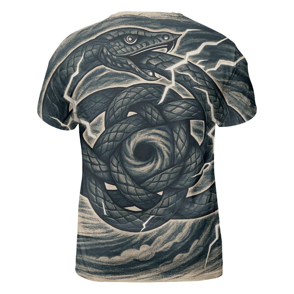 Ouroboros Storm Eye Knot designer pattern shirts