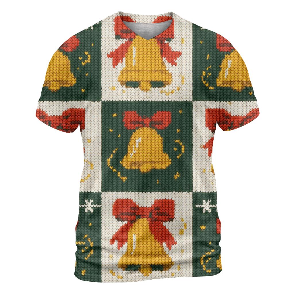 Bells In Zero Gravity Checker Design designer pattern shirts
