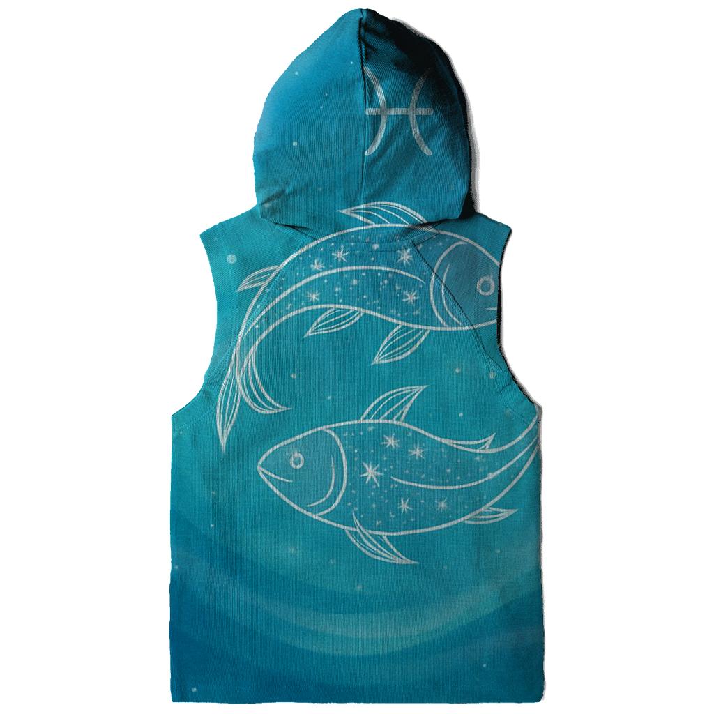 Pisces Twin Fish Dream Current lightweight hoodies