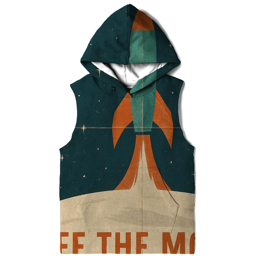 Aged Space Race Travel Poster premium hoodies