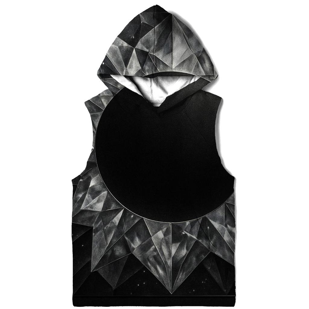Charcoal Facet Eclipse graphic hoodies