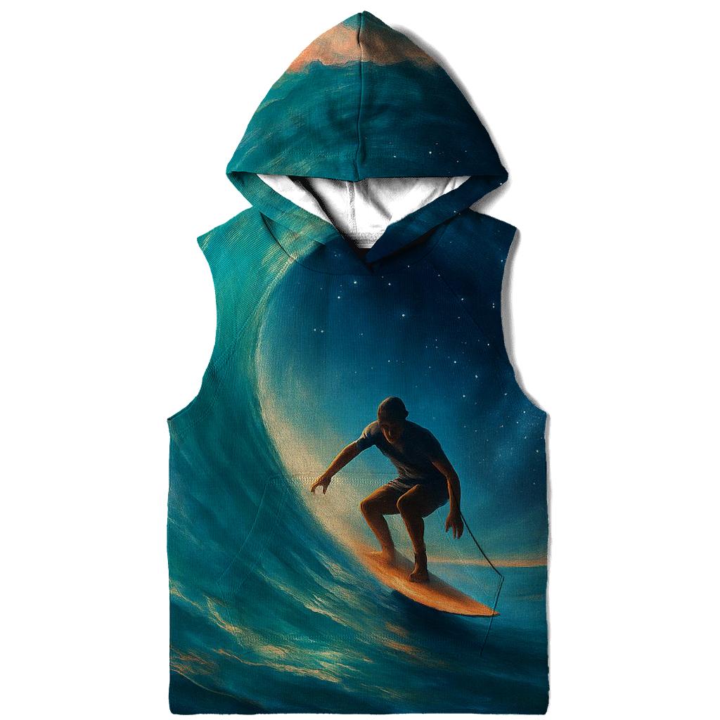 Surf Break Cosmic Curl graphic hoodies