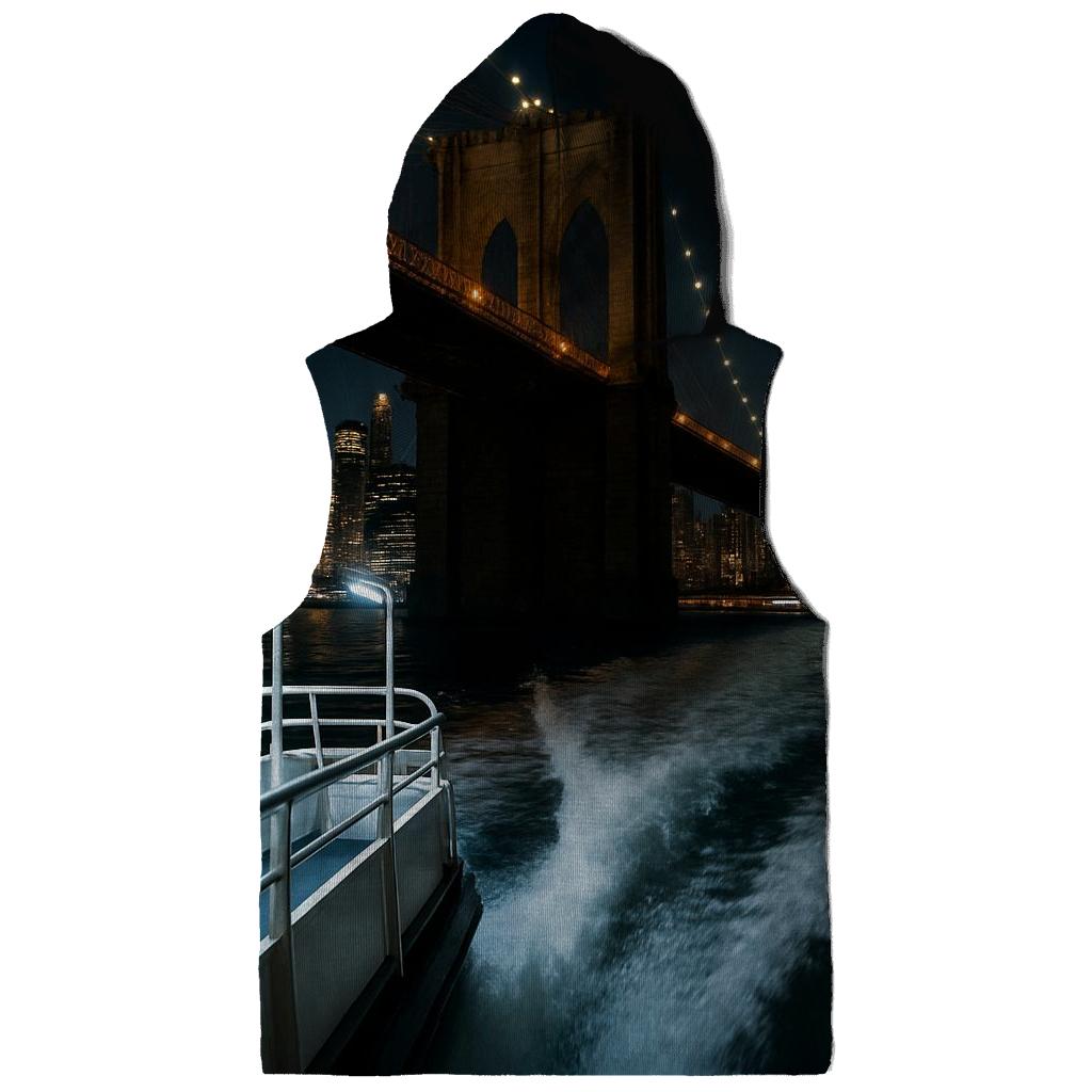 Midnight Ferry Wake Under The Brooklyn Bridge hoodies fashion