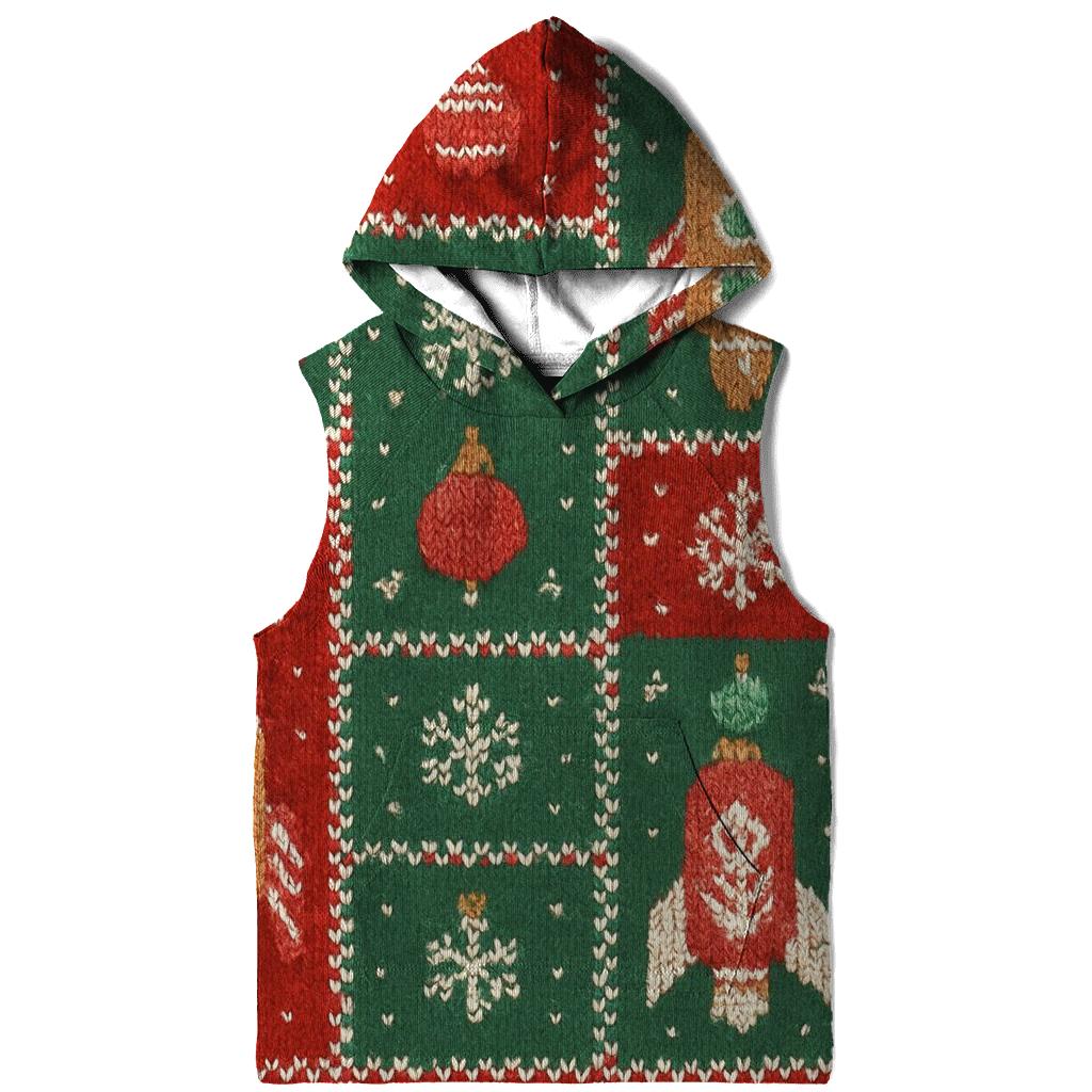 Gingerbread Rocket Parade Grid Design embroidered hoodies