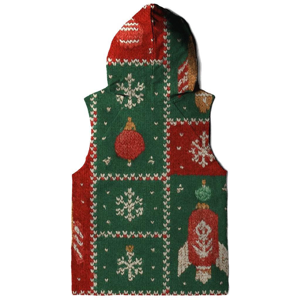 Gingerbread Rocket Parade Grid Design embroidered hoodies