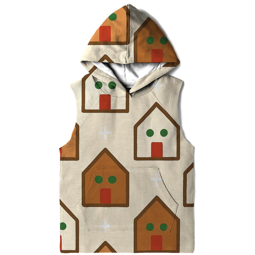 Gingerbread House Block Pattern heavyweight hoodies