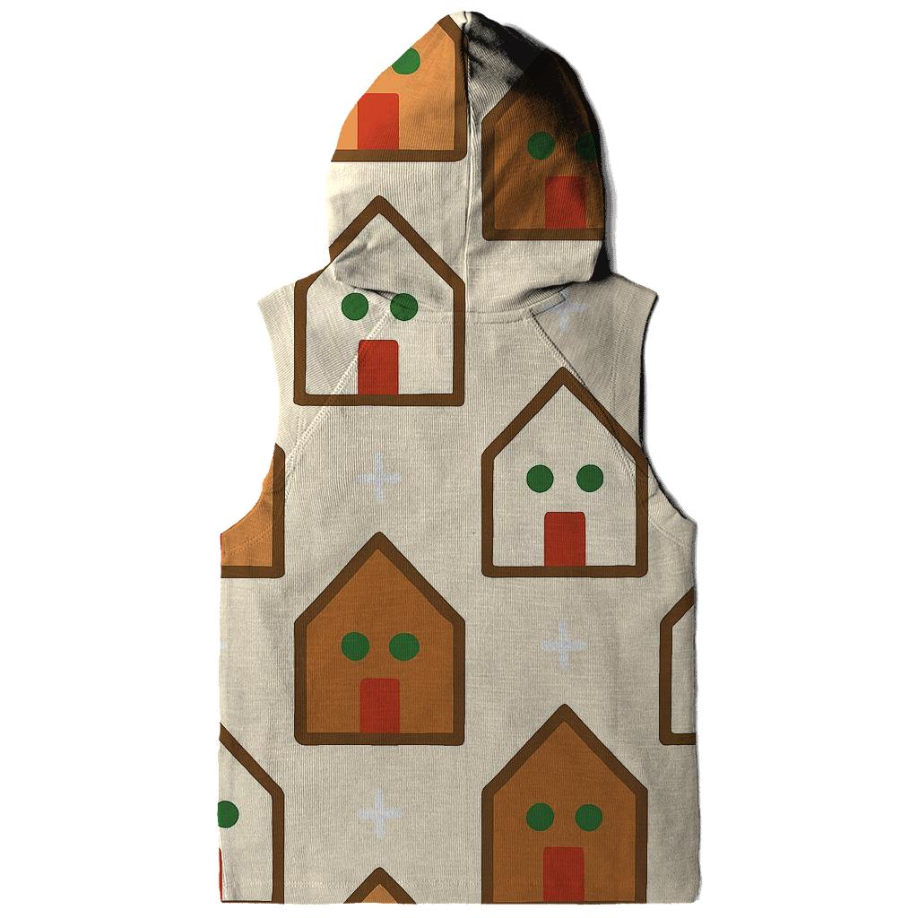 Gingerbread House Block Pattern heavyweight hoodies
