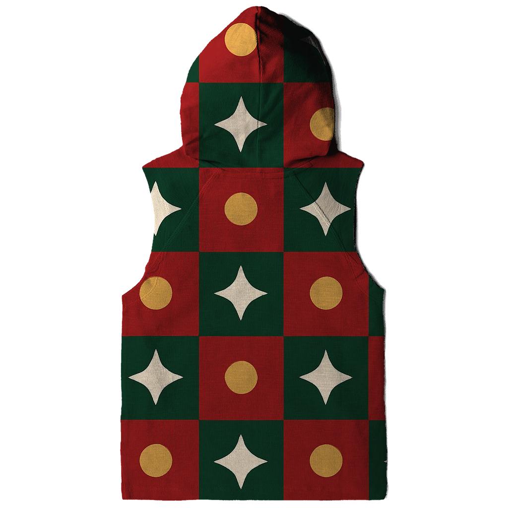 Festive Star Quilt Checkerboard lightweight hoodies