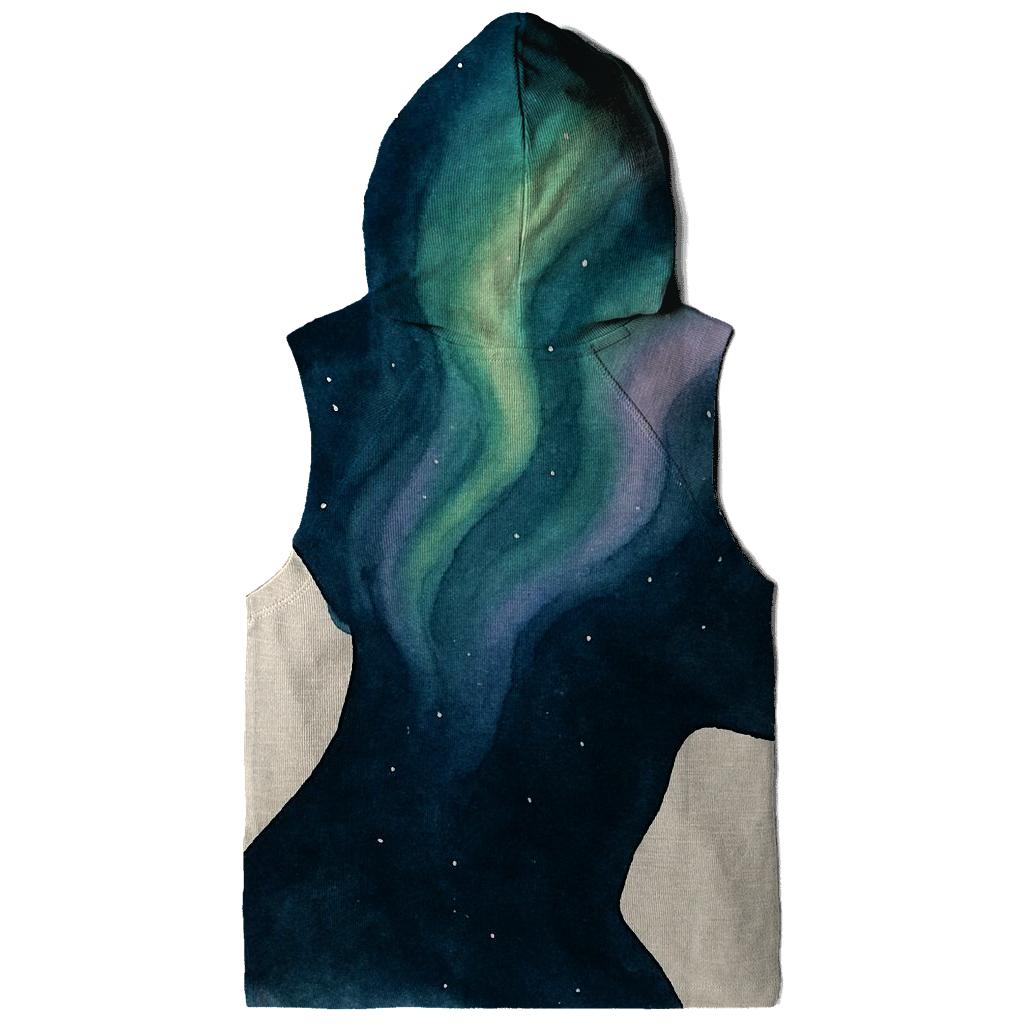 Aurora Ink Wash Portrait hoodies fashion