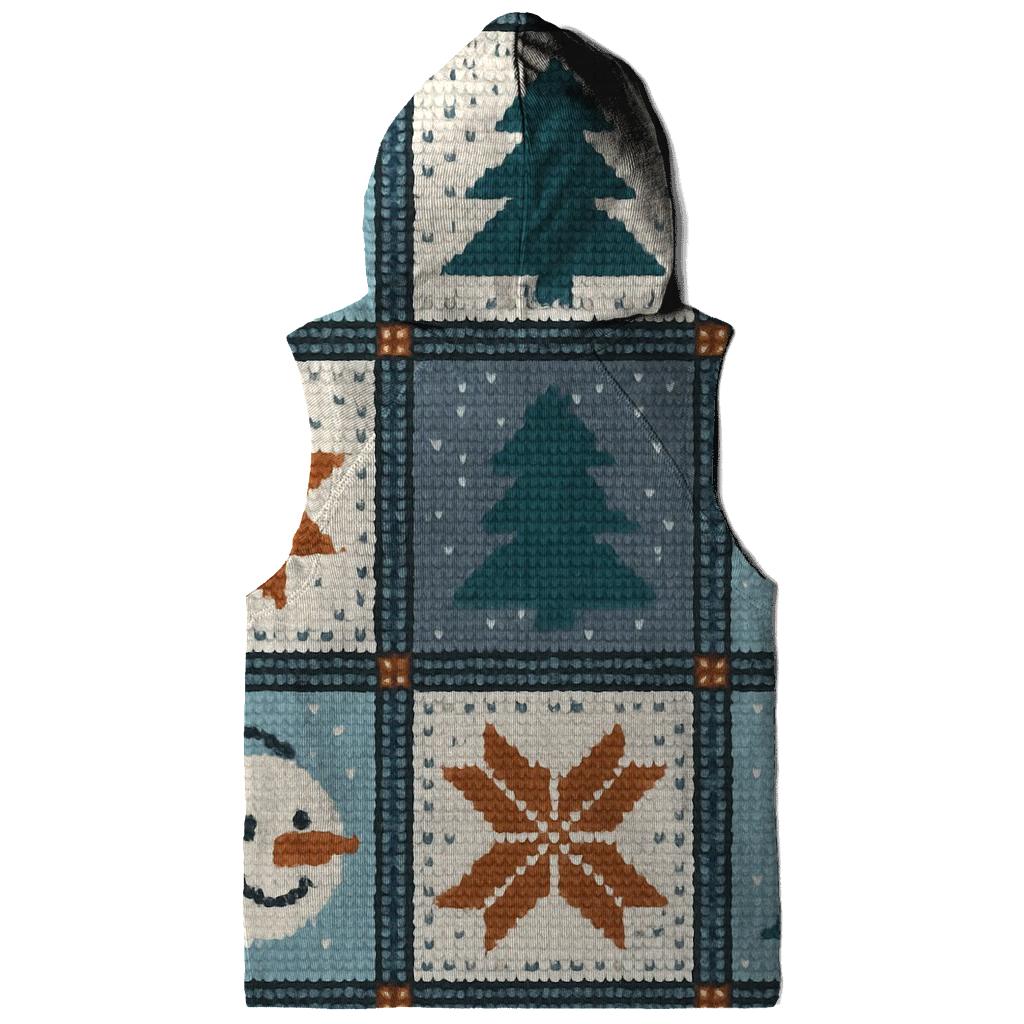 Snowman Satellite Dish Patchwork Design hoodie styles