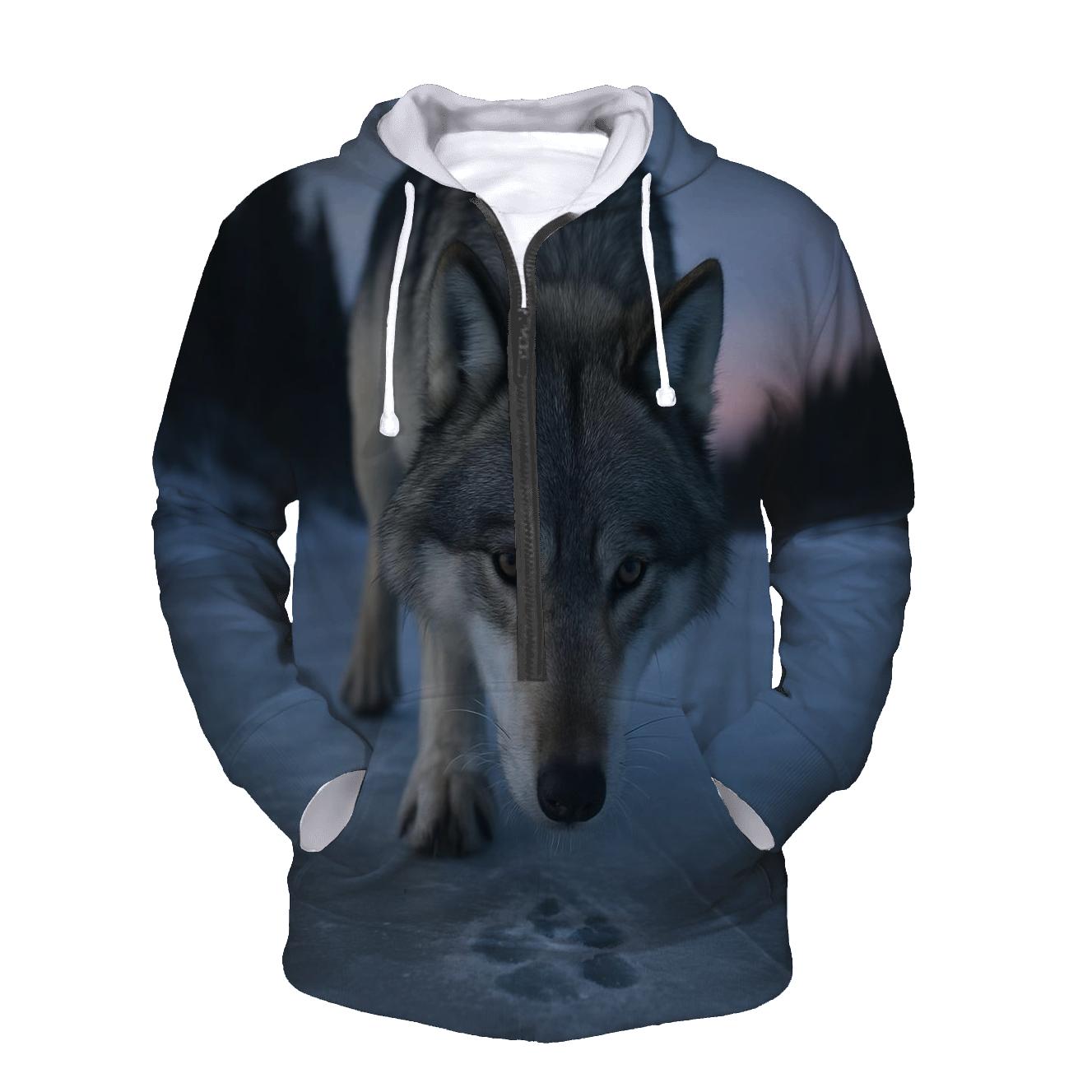 Frost Whiskers On The River Ice Scout graphic hoodies