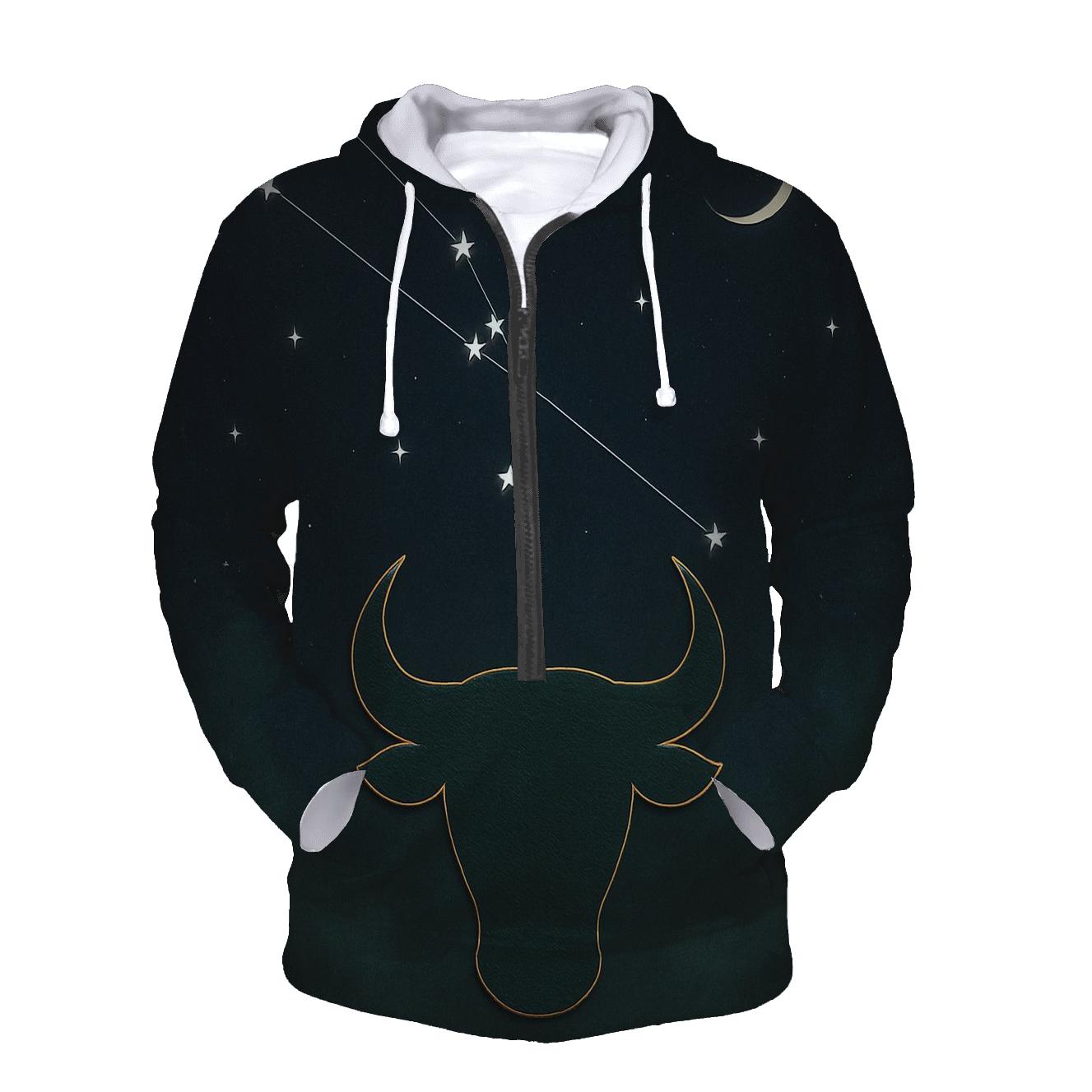 Taurus Constellation With Verdant Bull Sigil hoodie trends