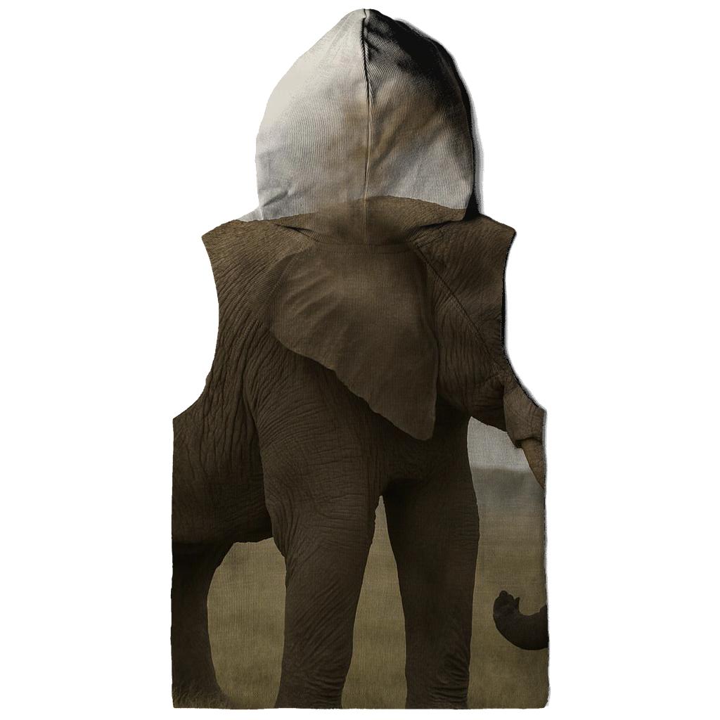 Savanna Dust Bath African Elephant zip-up hoodies