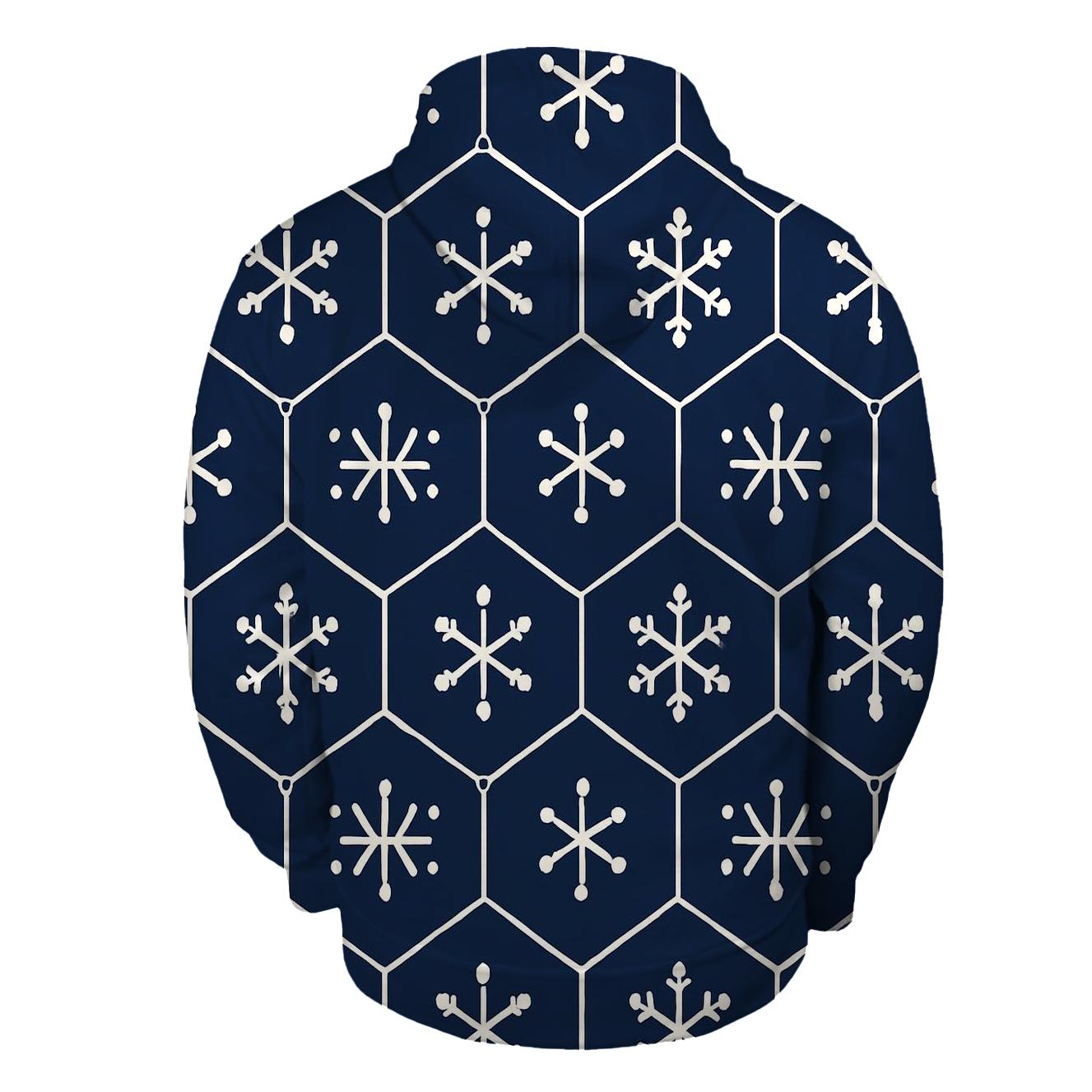 Snowflake Lattice Night Sky Tiles custom hoodies