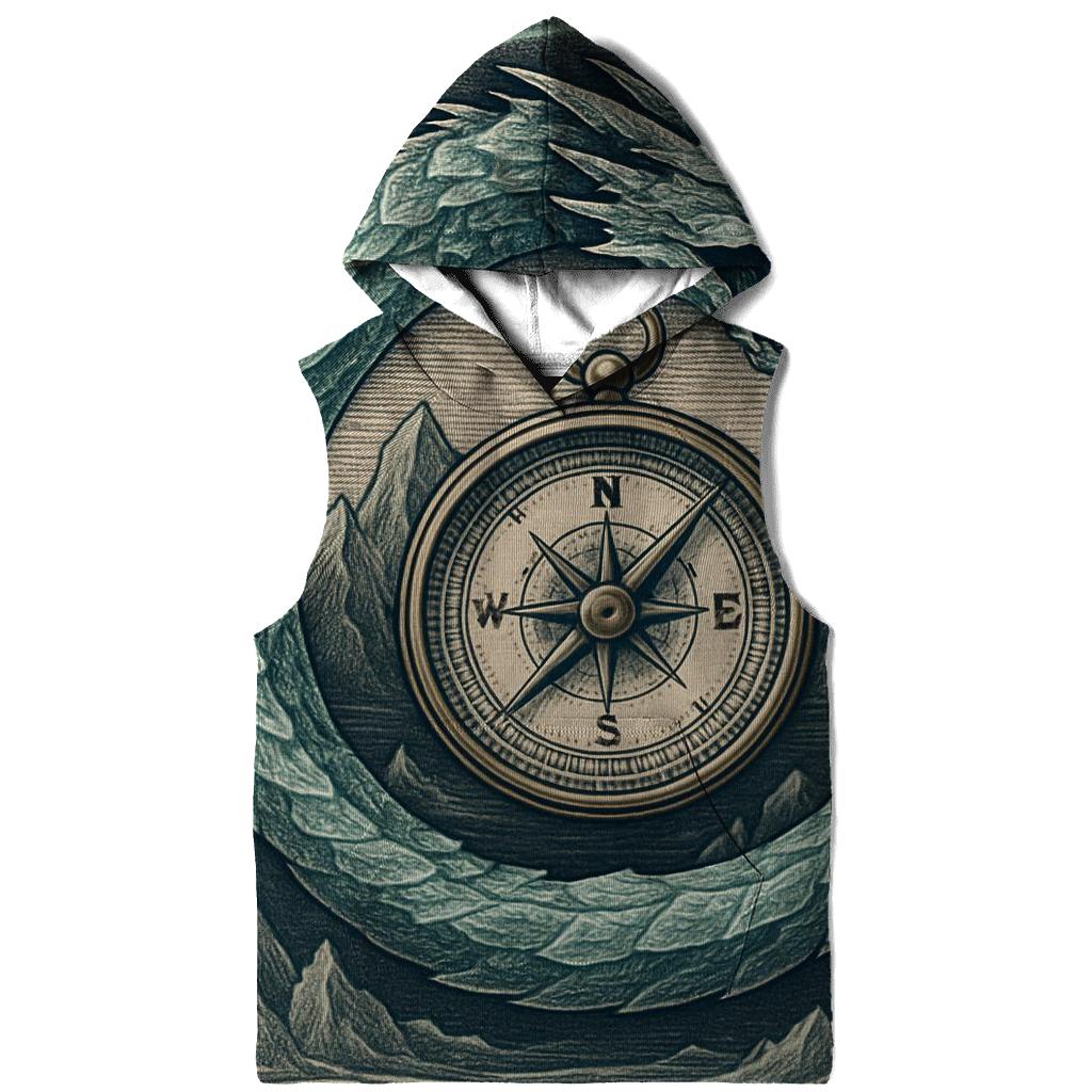 Glacial Ouroboros With Polar Compass hoodie designs