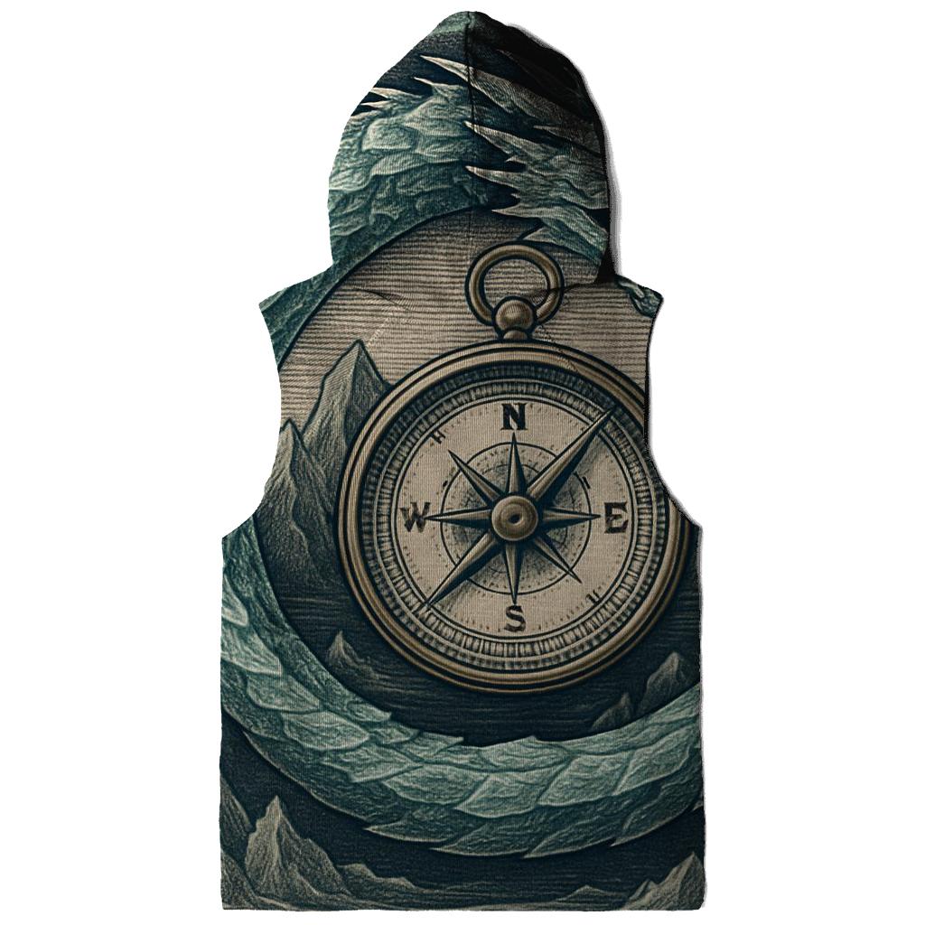 Glacial Ouroboros With Polar Compass hoodie designs