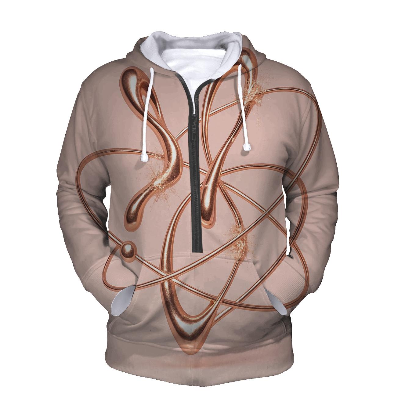 Rose Gold Orbit Drips hoodies fashion