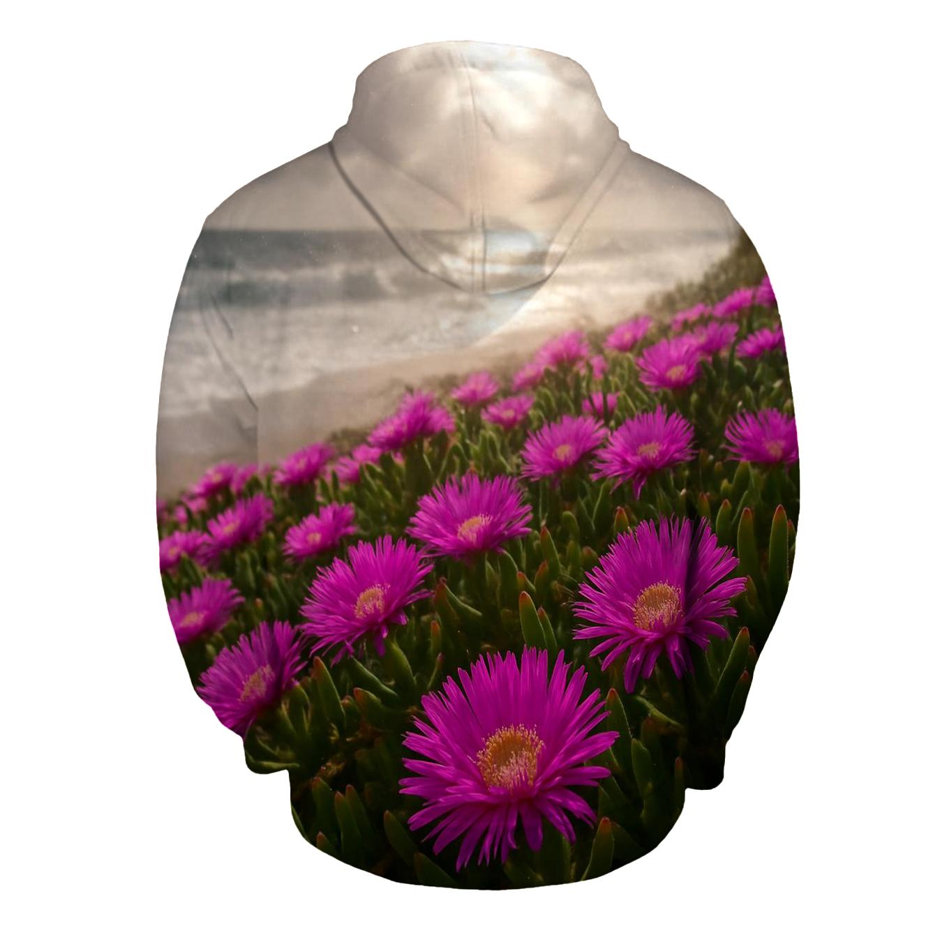Coastal Ice Plant And Sea Spray Dunes premium hoodies
