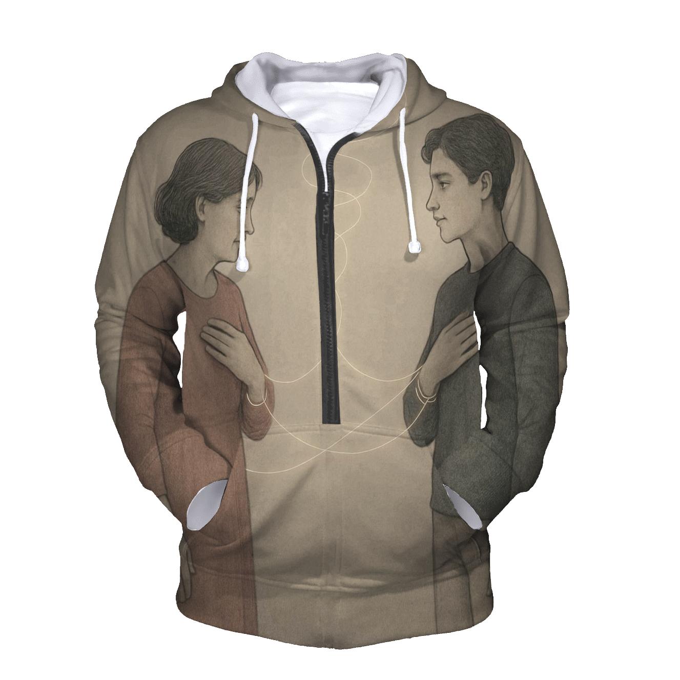 Unseen Threads Between Two Hearts A Lifelong Tether custom hoodies