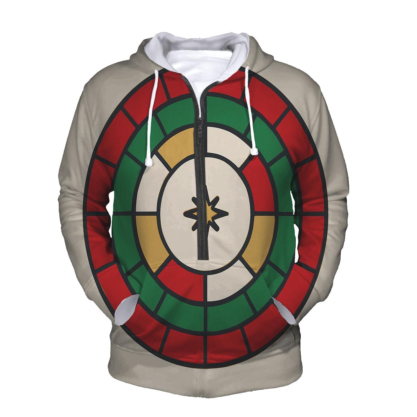 Ornament Mandala Rings embroidered hoodies