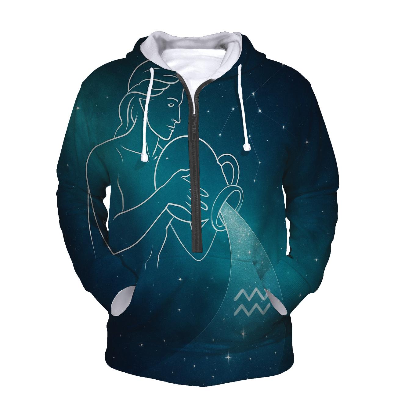 Aquarius Water Bearer Nebula Pour pullover hoodies