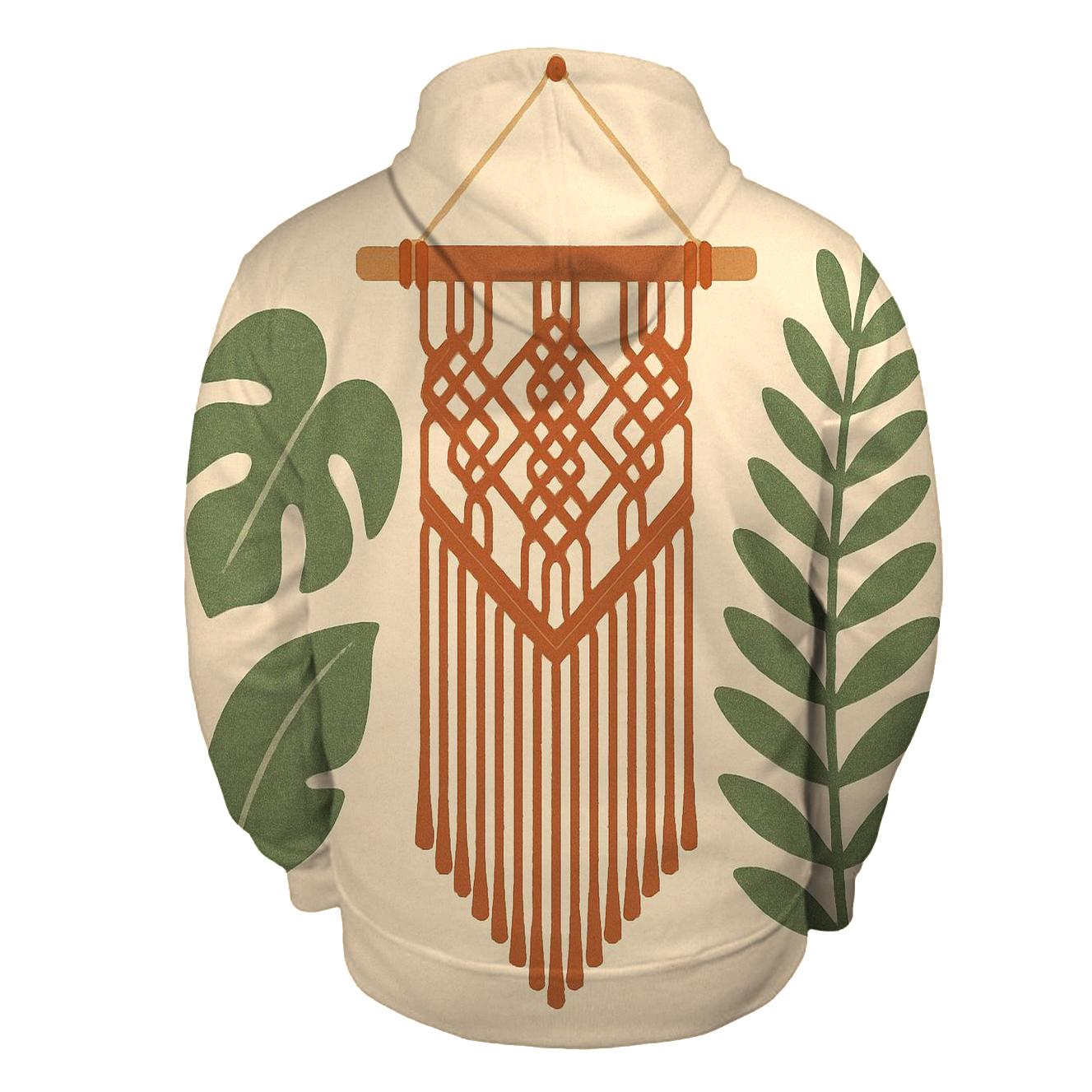 Groovy Botanical Wall Hanging designer hoodies