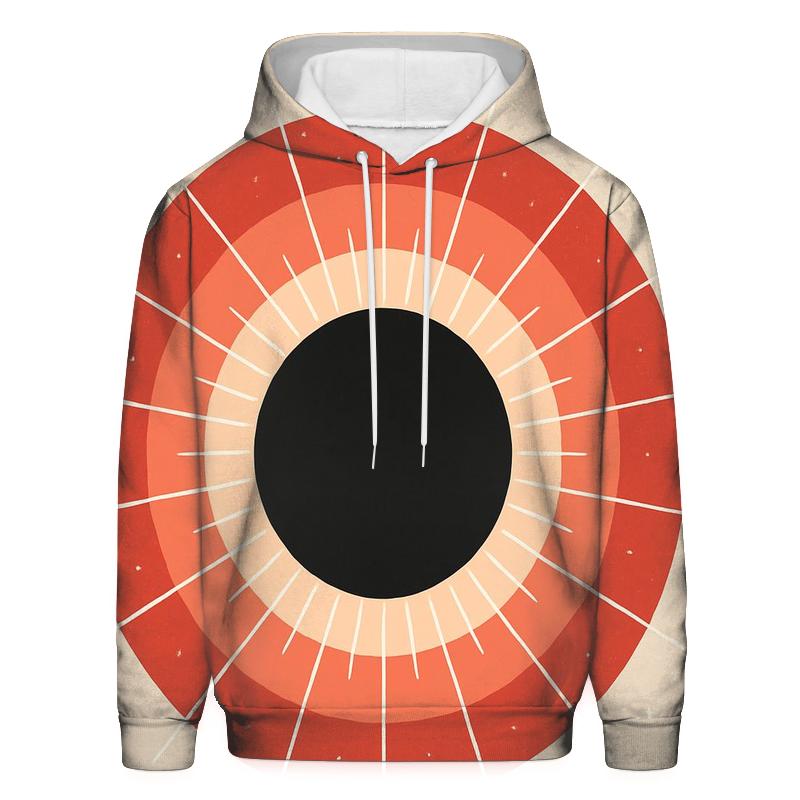 Eclipse Corona Pinwheel Halos printed hoodies