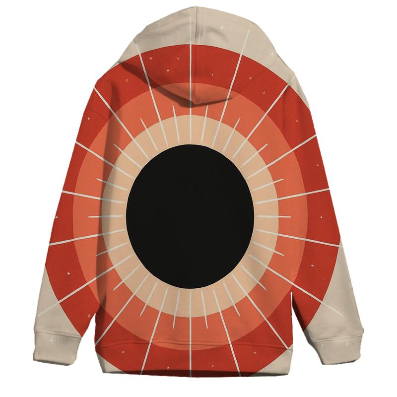 Eclipse Corona Pinwheel Halos printed hoodies