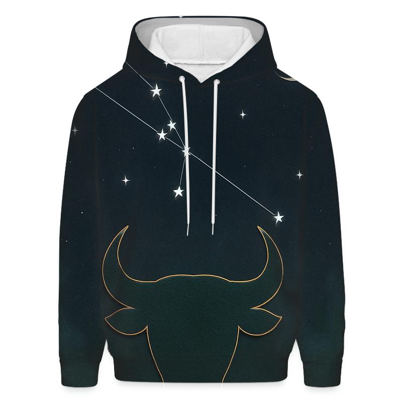 Taurus Constellation With Verdant Bull Sigil designer hoodies